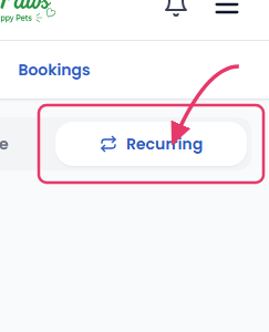 Recurring sub-tab toggle
